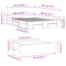vidaXL Bed Frame with Drawers without Mattress White 150x200 cm King Size