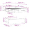 vidaXL Bed Frame with Drawers without Mattress Black 150x200 cm King Size