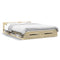 vidaXL Bed Frame with Drawers without Mattress Sonoma Oak 150x200 cm King Size