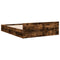 vidaXL Bed Frame with Drawers without Mattress Smoked Oak 140x200 cm