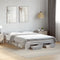 vidaXL Bed Frame with Drawers without Mattress Grey Sonoma 140x200 cm