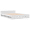 vidaXL Bed Frame with Drawers without Mattress White 120x200 cm