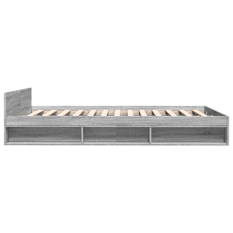 vidaXL Bed Frame with Drawers without Mattress Grey Sonoma 120x200 cm