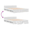 vidaXL Bed Frame with Drawers without Mattress White 140x190 cm
