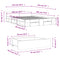 vidaXL Bed Frame with Drawers without Mattress White 140x190 cm