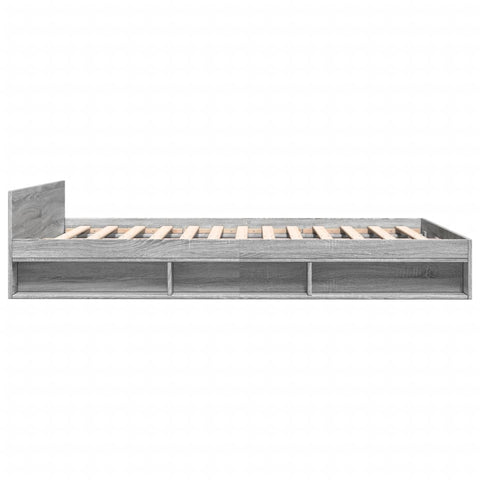 vidaXL Bed Frame with Drawers without Mattress Grey Sonoma 135x190 cm Double