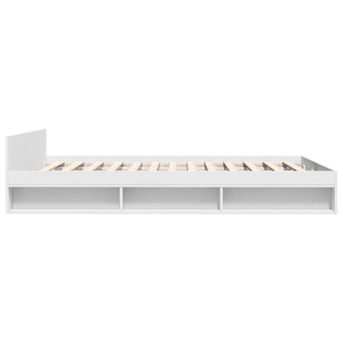 vidaXL Bed Frame with Drawers without Mattress White 120x190 cm Small Double