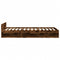 vidaXL Bed Frame with Drawer without Mattress Smoked Oak 90x190 cm Single