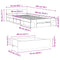 vidaXL Bed Frame with Drawer without Mattress Smoked Oak 90x190 cm Single