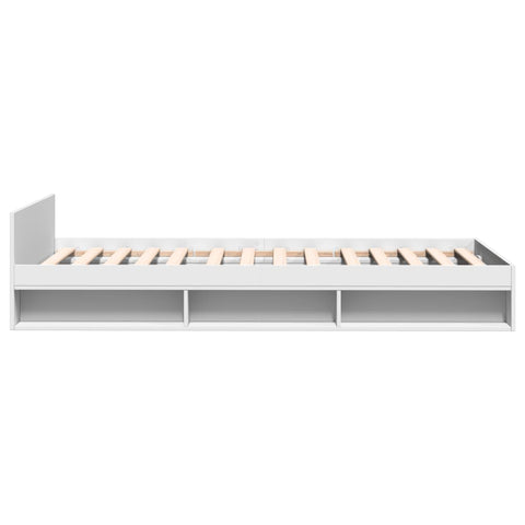 vidaXL Bed Frame with Drawer without Mattress White 100x200 cm