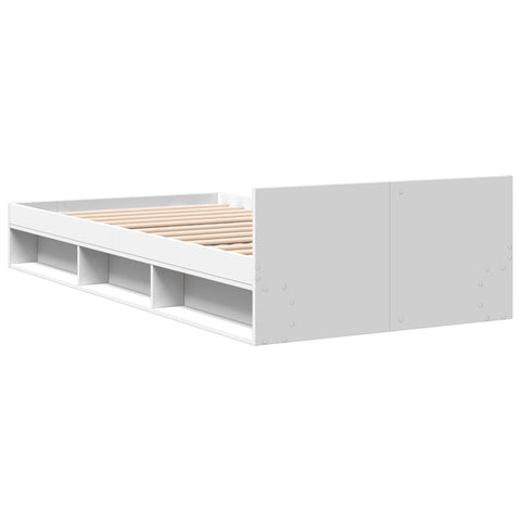 vidaXL Bed Frame with Drawer without Mattress White 100x200 cm
