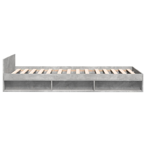 vidaXL Bed Frame with Drawer without Mattress Concrete Grey 100x200 cm