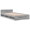 vidaXL Bed Frame with Drawer without Mattress Grey Sonoma 90x200 cm