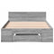 vidaXL Bed Frame with Drawer without Mattress Grey Sonoma 90x200 cm
