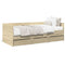 vidaXL Daybed with Drawers without Mattress Sonoma Oak 100x200 cm