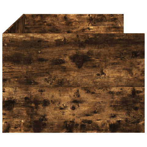 vidaXL Daybed with Drawers without Mattress Smoked Oak 100x200 cm