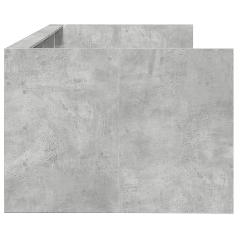 vidaXL Daybed with Drawers without Mattress Concrete Grey 100x200 cm