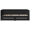 vidaXL Daybed with Drawers without Mattress Black 90x200 cm