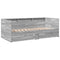 vidaXL Daybed with Drawers without Mattress Grey Sonoma 90x200 cm