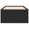 vidaXL Daybed with Drawers without Mattress Black 100x200 cm