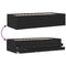 vidaXL Daybed with Drawers without Mattress Black 100x200 cm
