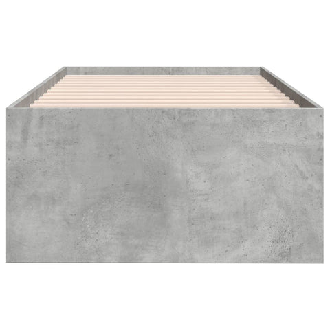 vidaXL Daybed with Drawers without Mattress Concrete Grey 100x200 cm