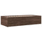 vidaXL Daybed with Drawers without Mattress Brown Oak 100x200 cm