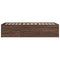vidaXL Daybed with Drawers without Mattress Brown Oak 100x200 cm