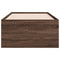 vidaXL Daybed with Drawers without Mattress Brown Oak 100x200 cm