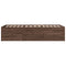 vidaXL Daybed with Drawers without Mattress Brown Oak 90x200 cm