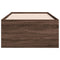 vidaXL Daybed with Drawers without Mattress Brown Oak 90x200 cm