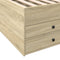 vidaXL Daybed with Drawers without Mattress Sonoma Oak 90x190 cm Single