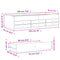 vidaXL Daybed with Drawers without Mattress Smoked Oak 90x190 cm Single