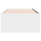 vidaXL Daybed with Drawers without Mattress White 75x190 cm Small Single