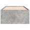 vidaXL Daybed with Drawers without Mattress Concrete Grey 75x190 cm Small Single