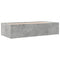 vidaXL Daybed with Drawers without Mattress Concrete Grey 75x190 cm Small Single