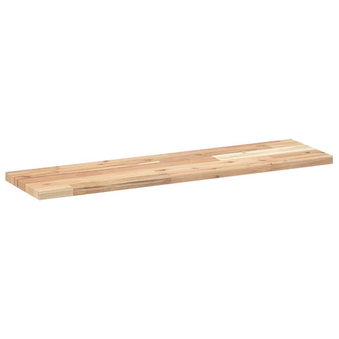 vidaXL Floating Shelf 80x20x2 cm Untreated Solid Wood Acacia