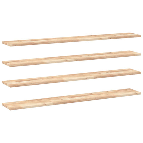 vidaXL Floating Shelves 4 pcs 140x20x2 cm Untreated Solid Wood Acacia