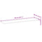 vidaXL Floating Shelf 140x30x2 cm Untreated Solid Wood Acacia