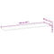 vidaXL Floating Shelf 160x30x2 cm Untreated Solid Wood Acacia