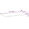 vidaXL Floating Shelf 80x40x2 cm Untreated Solid Wood Acacia
