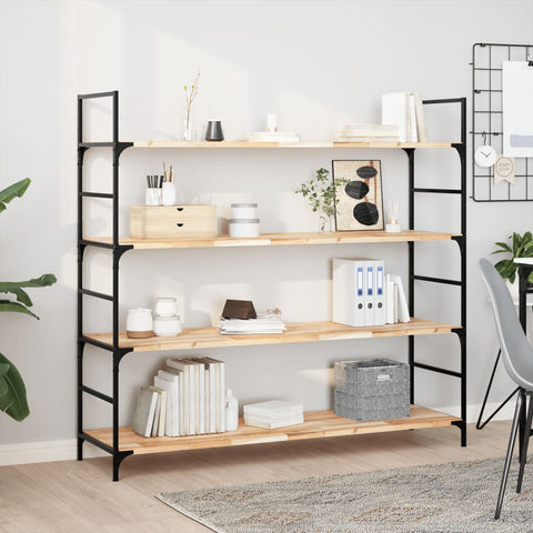 vidaXL Floating Shelves 4 pcs 140x40x2 cm Untreated Solid Wood Acacia