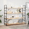 vidaXL Floating Shelves 4 pcs 140x40x2 cm Untreated Solid Wood Acacia