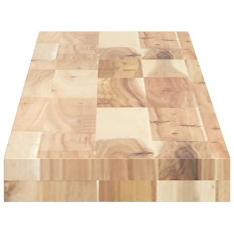 vidaXL Floating Shelf 120x20x4 cm Untreated Solid Wood Acacia