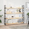 vidaXL Floating Shelf 120x20x4 cm Untreated Solid Wood Acacia