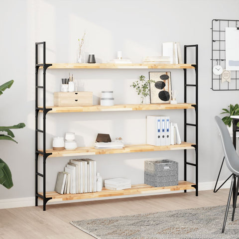 vidaXL Floating Shelf 160x20x4 cm Untreated Solid Wood Acacia