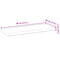 vidaXL Floating Shelf 80x30x4 cm Untreated Solid Wood Acacia