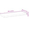 vidaXL Floating Shelf 100x30x4 cm Untreated Solid Wood Acacia