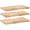 vidaXL Floating Shelves 3 pcs 60x40x4 cm Untreated Solid Wood Acacia