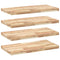vidaXL Floating Shelves 4 pcs 60x40x4 cm Untreated Solid Wood Acacia